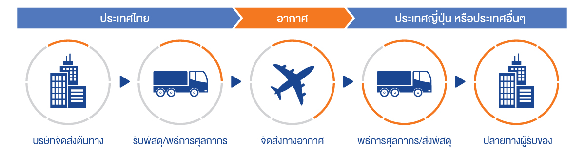 ขั้นตอนการขนส่งทางอากาศ